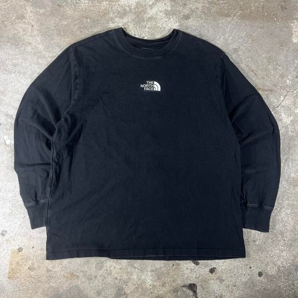 The North Face black long sleeve embroidered tee - Picture 1 of 5